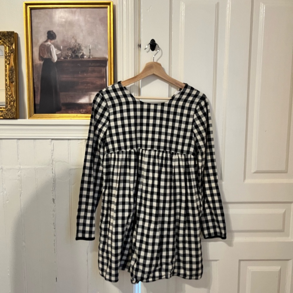 Zara Trafaluc Cotton Plaid Romper